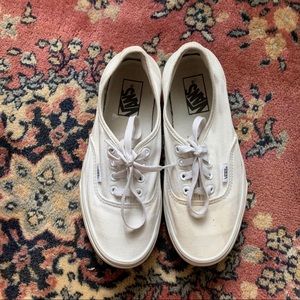 White Authentic Vans